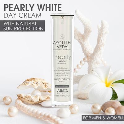 Ayouthveda Pearly White Day Cream 50 gm - Face Creams
