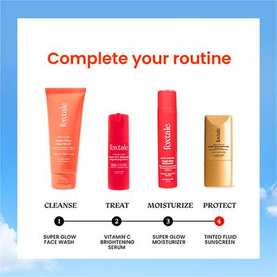 Foxtale Perfect Match Tinted Fluid Susncreen (Caramel) 50 ml - Body Sunscreen