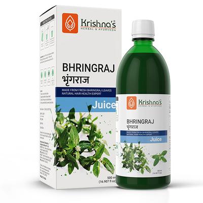 Krishna's Herbal & Ayurveda Bhringraj Swaras Juice 500 ml - Ayurvedic Juices
