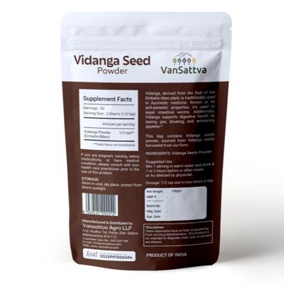 Vansattva Vidanga Powder 100 g - Speciality Medicines