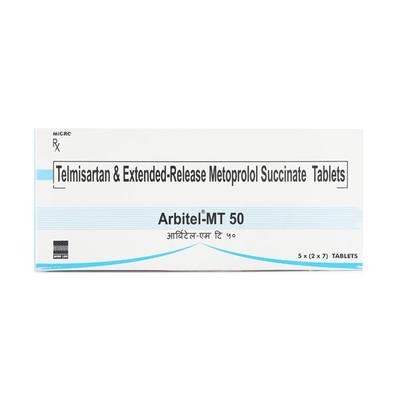 Arbitel MT 50mg Tablet 7'S - Hypertension-Ana
