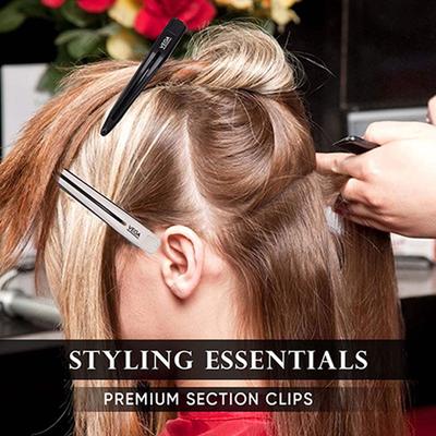 Vega Professional Premium Section Clips for Sectioning, Styling, Coloring and Makeup - (VPHSC-04) 4's - Hair Clips/Bands