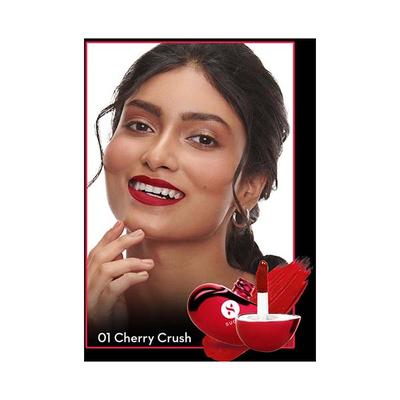 Sugar Cosmetics La La Love 18Hr Liquid Lipstick Set Of 3 - 01 Cherry Crush, 03 Berry Bliss And 05 Pink Platonic 15 gm - Lip Kits & Palettes