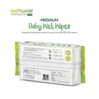 BodyGuard Premium Baby Wet Wipes with Aloe Vera Extract (Pack of 5 x 72's) - Diapers & Wipes