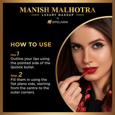 Myglamm Manish Malhotra Afterparty Hi Shine Mini Lipstick Set 2 gm - Lipsticks