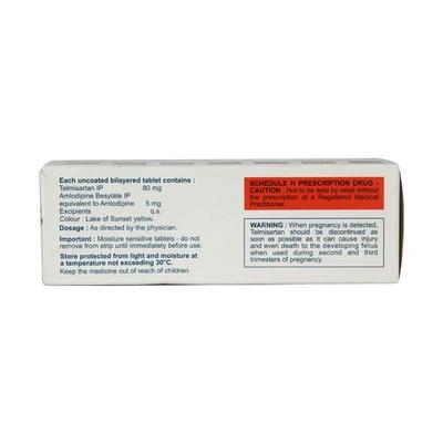 Tellzy AM 80mg Tablet 15'S - Hypertension-Ana