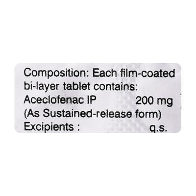 Aceclo SR Tablet 10'S - Pain relief-Nsa