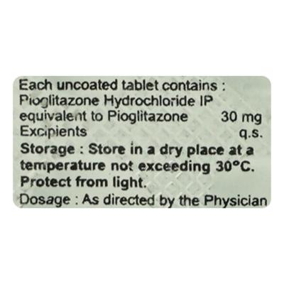 Piokind 30mg Tablet 10'S - Diabetes-Ant