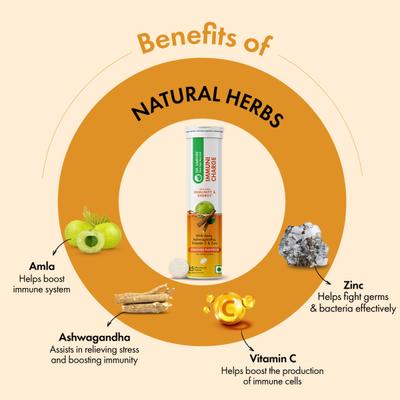 Dr. Vaidya's Immuni Charge Effervescent Tablet - Orange Flavour 15's - Speciality Medicines