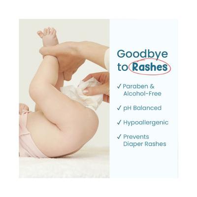 Mother Sparsh 98% Water Based Wipes Mildly Scented 60's - Diapers & Wipes