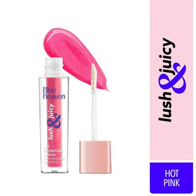 Blue Heaven Lush & Juicy Lip Wand Gloss, Hot Pink 4.5 ml - Lipstick Primers & Plumpers