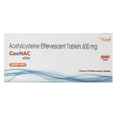 CoeNAC Sugar Free Orange Flavor Effervescent Tablet 10'S - Cough And Cold-Cou