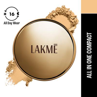 Lakme Powerplay Priming Powder Foundation, 3-in-1, Ivory Cream, 9gm - Compact Powder