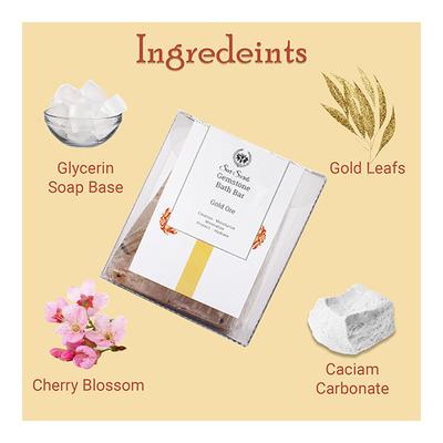 Seer Secrets Gemstone Bath Bar - Gold Ore 160 gm - Soaps