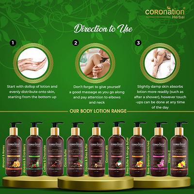 COROnation Herbal Aloevera and Cranberry Body Lotion 300 ml - Lotions & Creams