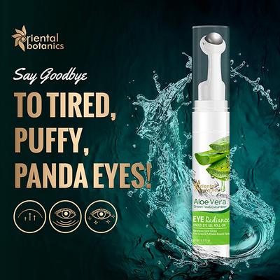 Oriental Botanics Aloe Vera, Green Tea & Cucumber Under Eye Gel Roll On 15 ml - Under Eye Creams & Serums