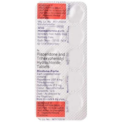 Risdone Forte Tablet 10'S - Schizophrenia-Aps