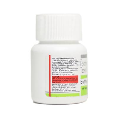 Euthyrox 88Mcg Tablet 100'S - Hypothyroidism