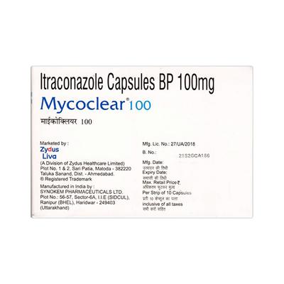MYCOCLEAR 100 Capsule 10's - Fungal Infections-Anf
