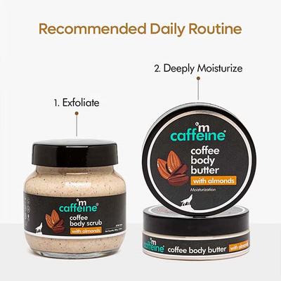Mcaffeine Coffee Body Scrub With Almonds 100 gm - Scrubs & Exfoliants