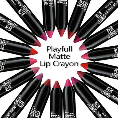 Street Wear Playfull Matte Lip Crayon - Bae Berry 2.9 gm - Lip Crayons