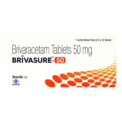 BRIVASURE 50 Tablet 10's - Epilepsy/Convulsion-Ant