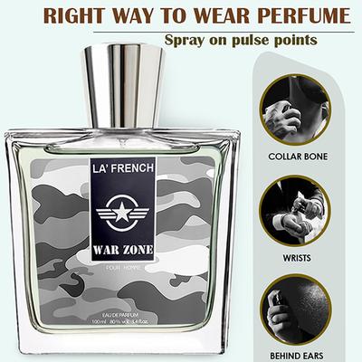 La French War Zone Eau De Perfume for Men 100 ml - Men Perfumes (Edt/Edp)