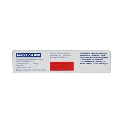 Levipil XR 500mg Tablet 10'S - Epilepsy/Convulsion-Ant