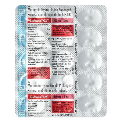 Gluformin G2 New Tablet 15'S - Diabetes-Ant