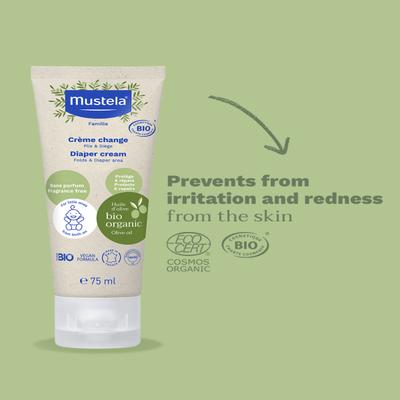 Mustela Bio Organic Diaper Cream 75 ml - Rash Creams
