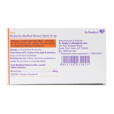 Elina 10mg Tablet 15'S - Allergies-Ant