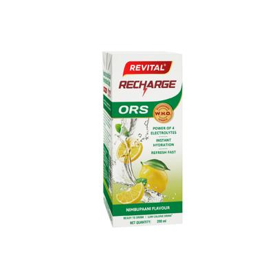 Revital Recharge ORS - Nimbu Pani Flavour 200 ml - Multi-Vitamins