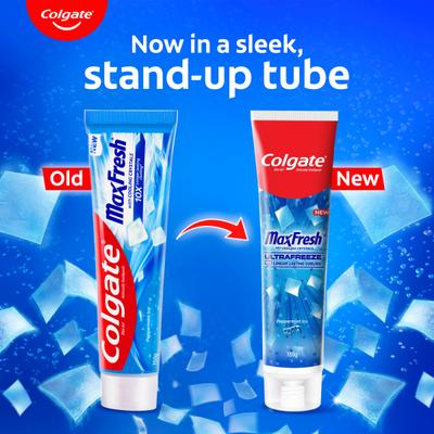 Colgate Max Fresh with Cooling Crystals Blue Gel Toothpaste - Peppermint Ice 150 gm - Toothpaste