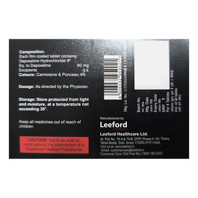 LONG DRIVE 60 Tablet 4's - Impotence/Erectile Dysfunction (Ed)