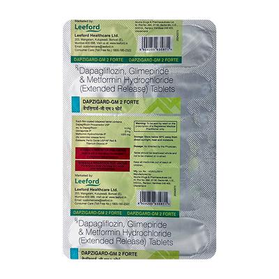 DAPZIGARD GM 2 FORTE Tablet 10's - Diabetes-Ant