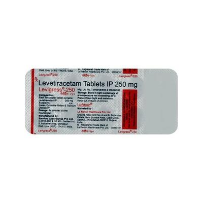Levigress 250mg Tablet 10'S - Epilepsy/Convulsion-Ant