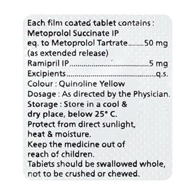 METOLET R 50/5 Tablet 10's - Hypertension-Bet