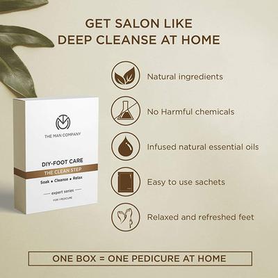 The Man Company Pedicure Kit (4 Step - Foot Care At Home) 1's - Foot Creams & Lotions