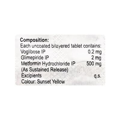 MPRIDE V 2 Tablet 15's - Diabetes-Ant