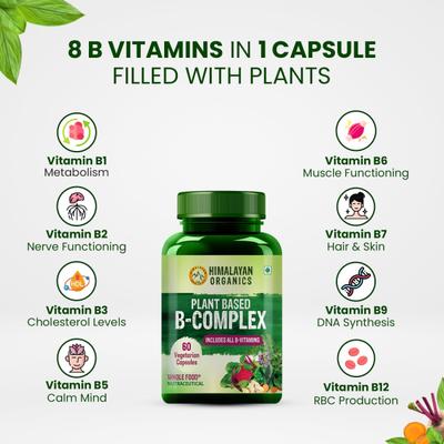 Himalayan Organics Plant Based B-Complex Vegetarian capsule 120's - Calcium And Minerals