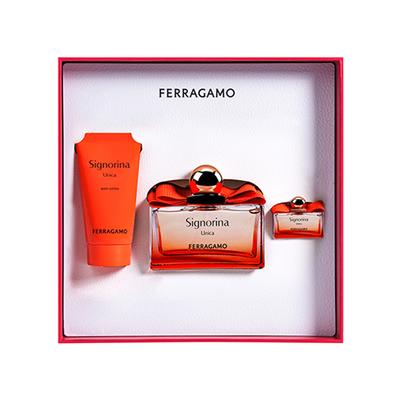 Salvatore Ferragamo Signorina Unica Set (Eau De Parfum 100ml + 5ml + Body Lotion 50ml) 1's - Women Perfumes (Edt/Edp)