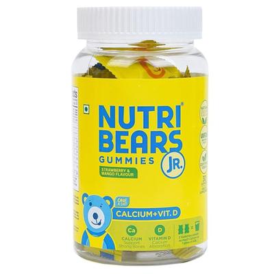 NutriBears Jr MultiVitamin Gummies - Strawberry & Mango Flavour 30's - Multi-Vitamins