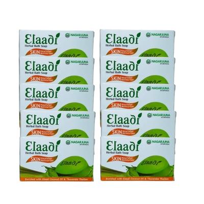 Nagarjuna Elaadi Herbal Bath Soap (Pack of 10 X 75g ) 1's - Speciality Medicines
