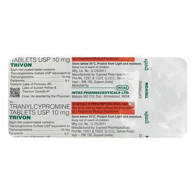 TRIVON 10mg Tablet 10's - Depression-Ant
