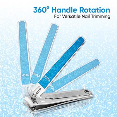 Vega Large Nail Clipper, Colour May Vary (VC2LNC-02) 2's - Nail Care