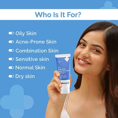 The Derma Co. 1% Kojic Acid Face Wash with Niacinamide & Alpha Arbutin for Dark Spots & Pigmentation 100 ml - Face Washes