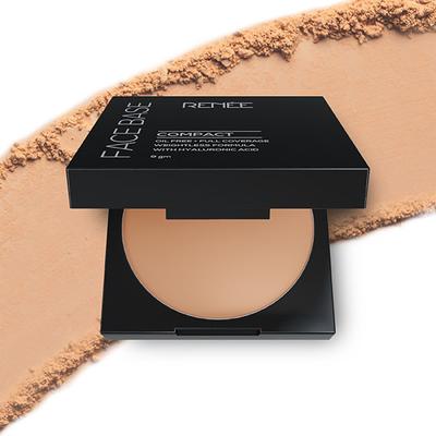 RENEE Face Base Compact - Walnut Beige 9 gm - Compact Powder