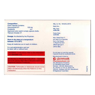 SYNTRAN SB 130 Capsule 10's - Fungal Infections-Anf