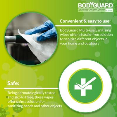 BodyGuard Multi-Use Sanitizing Wipes 30's - Others