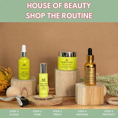House of Beauty Brown Spot Corrector For Uneven Skin, Melasma, Acne with Salicylic, Niacin 15ml - Bb & Cc Creams